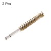 Unique Bargains Sturdy Wear-resistant 1/4" Hex Shank Handle Cleaning Brass Bore Brush - 3 of 4