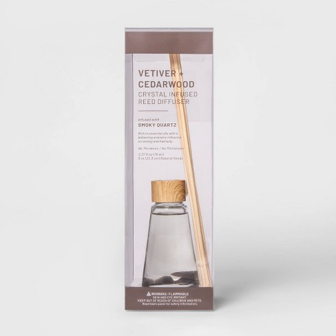 2 7 Fl Oz Oil Diffuser With Smoky Quartz Vetiver Cedarwood