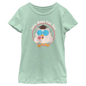 Girl's Tootsie Pop Mr. Owl Love Hooo You Are T-Shirt - 1 of 4