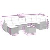 vidaXL Garden Sofa Set Brown - 4 of 4