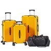4 Piece Luggage Sets, Pc+Abs Hardside Luggage Travel Set, Lightweight Luggage With Collapsible Cup Holder, 360° Silent Spinner Wheels, Tsa Lock - 2 of 4