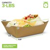 Stock Your Home Extra Large Disposable Brown Kraft Paper Food Trays (100 Pack) - 2 of 3