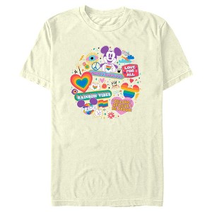 Adult Mickey & Friends LGBTQIA+ Pride Doodles T-Shirt - 1 of 4