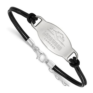 Black Bow Jewelry Sterling Silver Longwood Lancers NCAA Identification Bracelet 7 Inch - 1 of 3