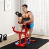 Soozier Adjustable Preacher Curl Bench, 265 LBS Seated Arm Isolated Barbell Dumbbell Bicep Station - 2 of 4