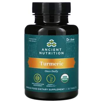 Dr. Axe / Ancient Nutrition Turmeric, Once Daily, 30 Tablets