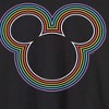 Men's - Disney - Mickey Mouse Rainbow Logo Long Sleeve Graphic T-Shirt - 2 of 4