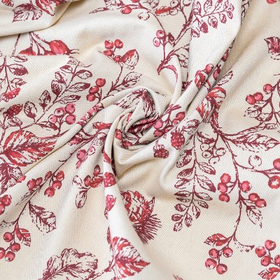 Garnet Cotton Light-Filtering Rod Pocket Curtains with Tiebacks