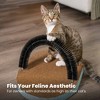 Catstages Scratch and Groom Corrugated Scratch-Pad with Catnip Cat Interactive Toy - Tan - 4 of 4