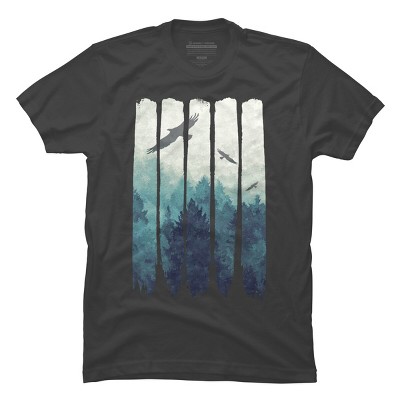 Men's Design By Humans Up From Above By NomAdartStudio T-Shirt