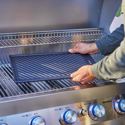 Monument Black Cast Iron Reversible Cooking Plate