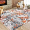 Washable Modern Abstract Living Room Rugs, Soft Non Slip Low Pile Floor Carpet for Bedroom Dining Room Office - 4 of 4