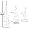 Yescom Sparkle 6 Pack LED Christmas Spiral Light Kit Battery 3/4/6Ft Pre-Lit LED with Star Topper for Indoor Outdoor - 4 of 4