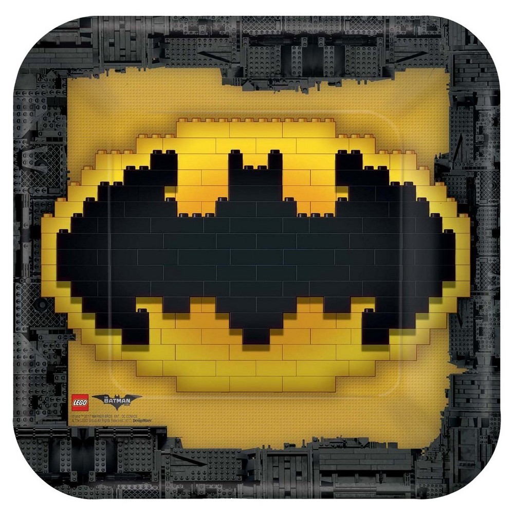 UPC 013051709303 product image for Batman Square Disposable Plates - 8ct | upcitemdb.com