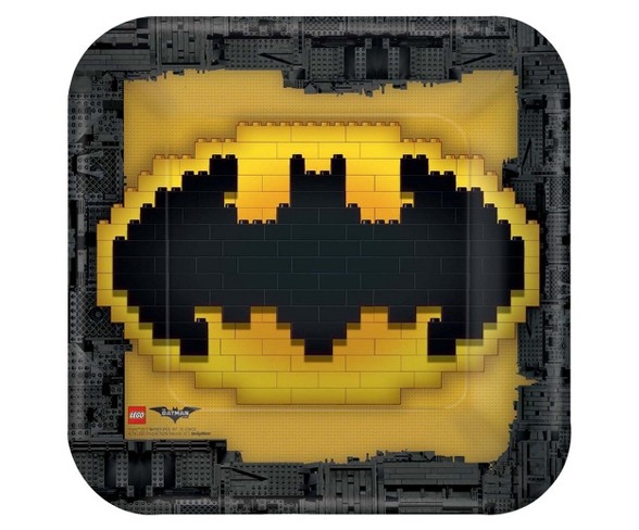 Batman Square Disposable Plates - 8ct