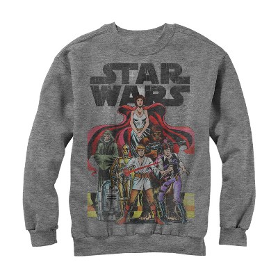 Men's Star Wars Vintage Rebel Art Sweatshirt - Athletic Heather - Medium