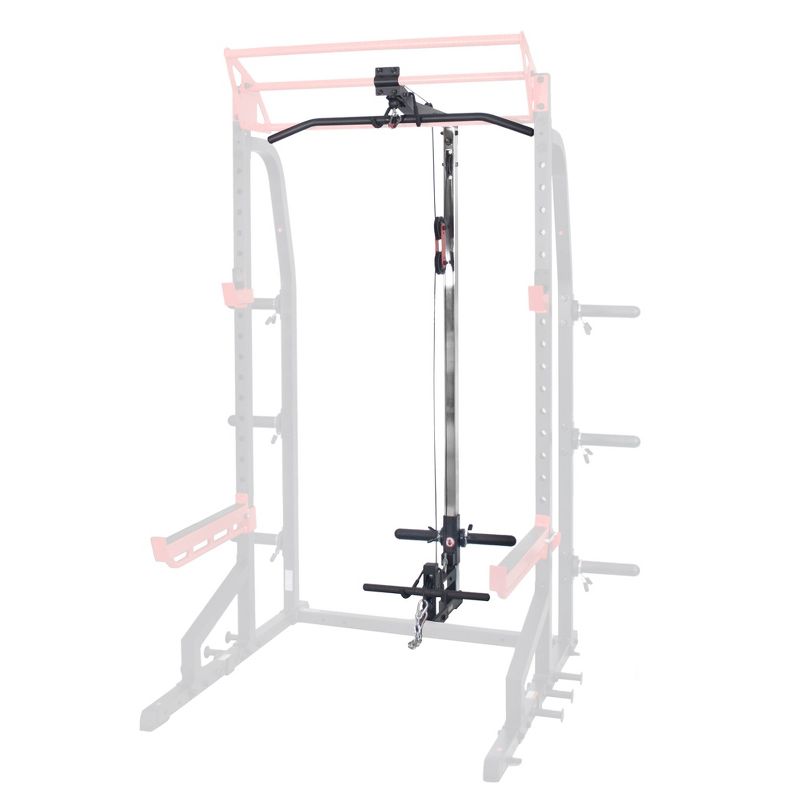 Sunny Health &#38; Fitness Lat Pull Down Attachment Pulley System for Power Racks, 5 of 18