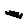 114'' Corduroy Three-Seater Sofa with Solid Wooden Frame,Comfortable and Durable for Living Rooms and Offices - The Pop Home - 3 of 4