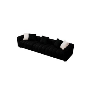 114'' Corduroy Three-Seater Sofa with Solid Wooden Frame,Comfortable and Durable for Living Rooms and Offices - The Pop Home - 1 of 4