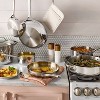 12pc Stainless Steel Cookware Set With 6pc Pan Protectors Silver - Figmint™  : Target