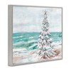 Stupell Industries Snowy Christmas Tree on Beach Framed Giclee Art, Gray, 14" x 11" - 2 of 4