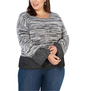 Style & Co. Womens Boxy Colorblock Pullover Sweater - 1 of 1
