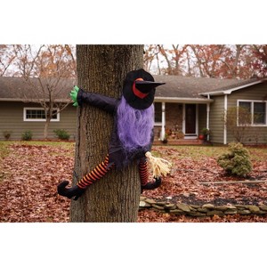 Funworld Wrong Way Witch Halloween Décor Tree Hugger - 1 of 1