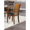 Kumasinova Wooden Dining Chairs Set of 2,Kitchen Side Chairs with Knot Back,Cushion Seats,Upholstered Chairs for Kitchen,Dining Room,Living Room - 2 of 4