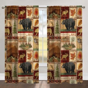 Laural Home Lodge Collage 95" Room Darkening Window Panel - 1 of 1