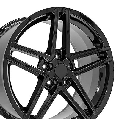 OE Wheels LLC CV07B-19100-5475-65B Black Wheel Painted (19 x 10. inches /5 x 120 mm, 65 mm Offset)
