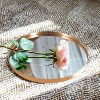 Dovelina Round Aluminum Alloy Deep Framed Bathroom Vanity Mirror Hanging Mirror (Set of 2) - 4 of 4