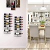 Sorbus Wall Mount Wine Rack - for Wine Bottles, Liquor, Champagne - Black Metal Wine Bottle Holder for Home Bar - 4 of 4