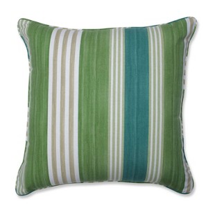 On Course Verte Square Throw Pillow - Pillow Perfect: Cotton Fabric, Indoor Use, Weather & Fade-Resistant - 1 of 4