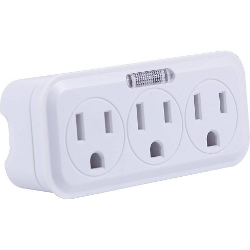 Ge 6' Power Pack Outlet Strip/3 Outlet Extension Cord Wall Adapter : Target