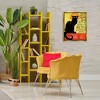 Stupell Industries Vintage Halloween Black Cat Floating Frame Canvas Art - 3 of 4
