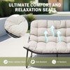 Crestlive Products Outdoor Loveseat with Soft Cushion for Balcony, Poolside, Backyard, Porch - 4 of 4