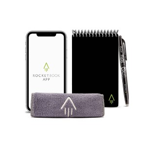 Smart Spiral Reusable Notepad Dot-Grid 48 Pages 3.56"x5.75" Mini Size Eco-friendly Notepad - Rocketbook - 1 of 4