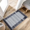 Modern Bordered Rug Washable Area Rugs for Living Room Bedroom - 2 of 4