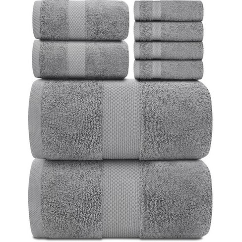 Classic Turkish Towels Amadeus 6 Piece Hand Towel Set - 16x27, Gray