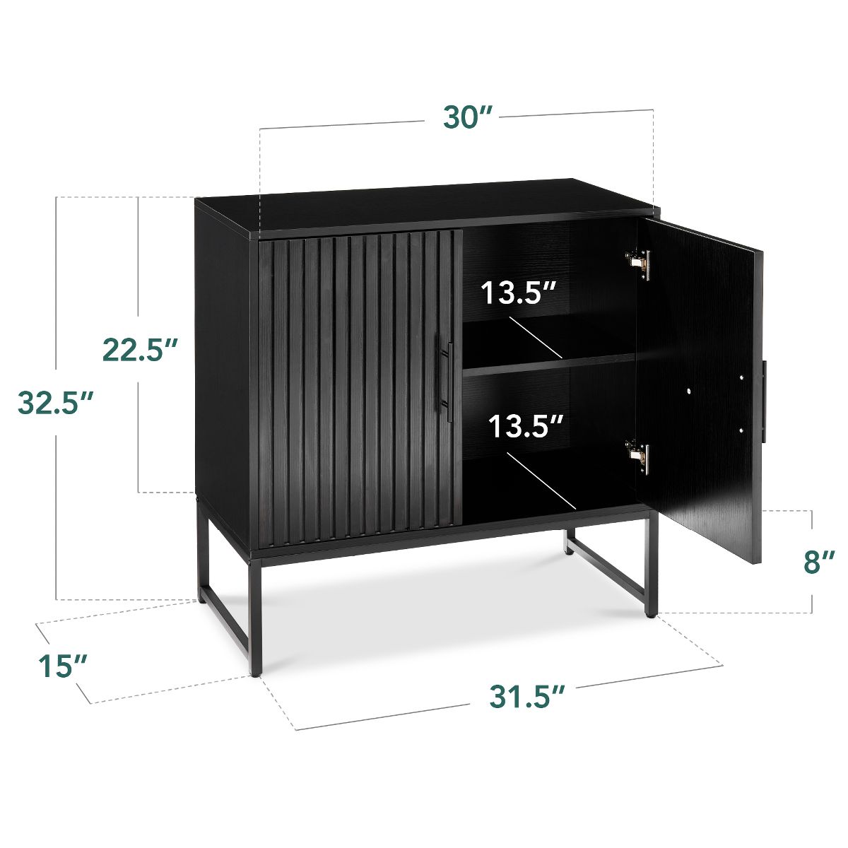Best Choice Products 2-Door Storage Cabinet - thumbnail 6