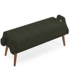 NicBex Bench with Soft Cushion,Modern Bench with Rubber Wooden Legs for Living Room,Entryway - 4 of 4