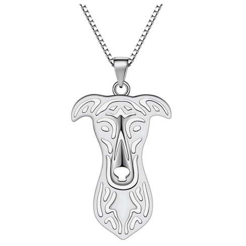 Greyhound In Solid Sterling Silver Leash Pendant - Foto 4