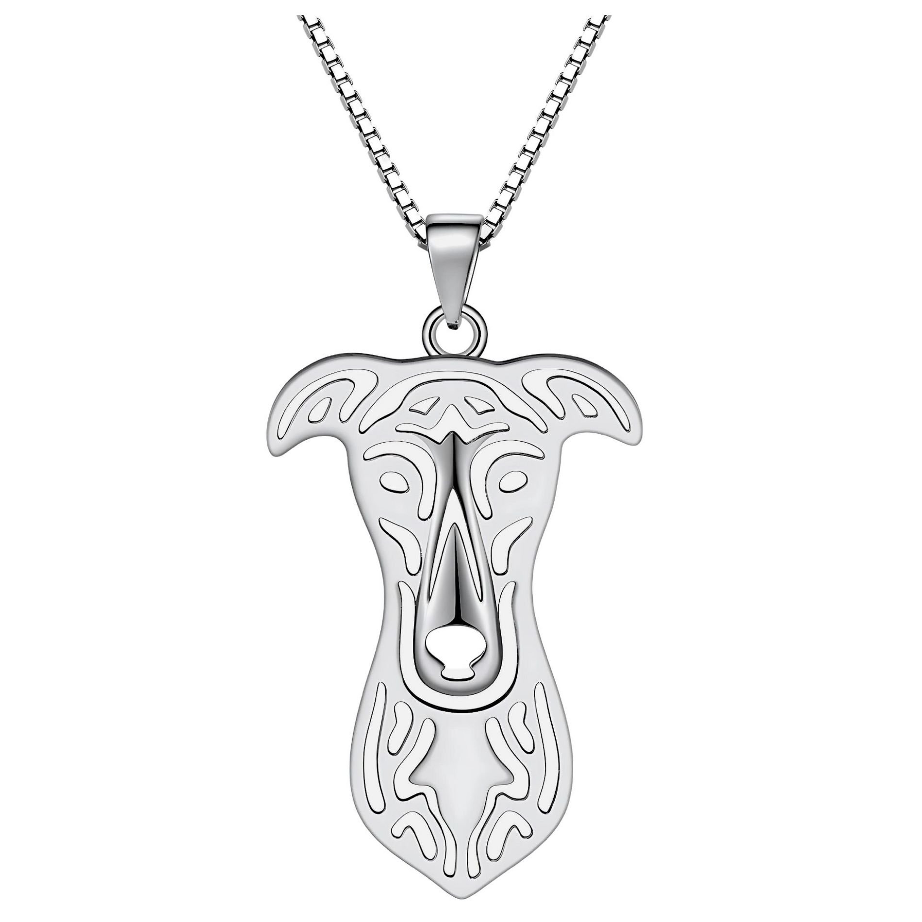 Greyhound Dog Pendant Necklace for Women Silver Plated Ginger Lyne Collection