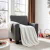 Pinmoco 50*60 inches Fleece Throw Blanket for Couch, Fuzzy Lap Blanket Home Decoration for Kids, Adult, White - 2 of 4