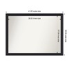 Amanti Art Oliver Narrow Non-Beveled Wood Framed Bathroom Vanity Wall Mirror - 3 of 4