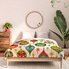 Deny Designs Full/Queen carriecantwell Meowy Christmas Comforter and Pillow Sham Green - 3 of 4
