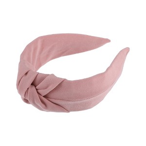 Unique Bargains Women's Knotted Elastic Non-slip Solid Colors Headband 1 Pc - 1 of 4