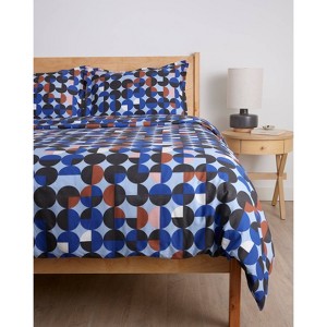society6 Ana Rut Bre Fine Art Midnight Sky Elegance Brushed Cotton Duvet Set Blue - 1 of 4