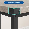 Dining Table Set for 4, Kitchen Table with 2 Upholstered Benches, Wood Kitchen Dining Room Set, for Small Space, Apartment, Home, Dinner - 3 of 4