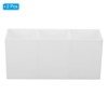 Unique Bargains 3 Compartments Acrylic Large Capacity Square Office Home Pencil Holder 2 Pcs - 3 of 4